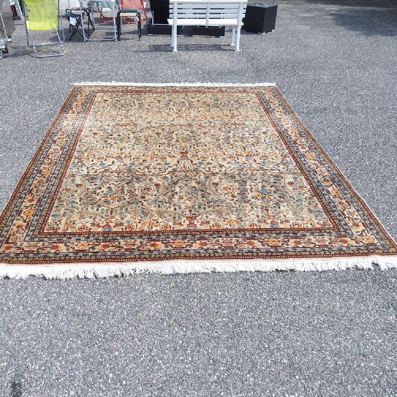 TAPPETO RETT 260X330 FRANGE DECORO FLOREALE GEOMETRICO | Mercatino dell'Usato San maurizio canavese 1
