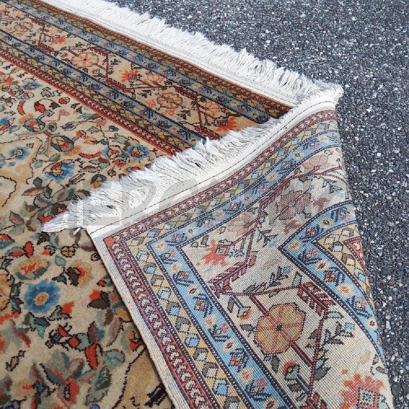 TAPPETO RETT 260X330 FRANGE DECORO FLOREALE GEOMETRICO | Mercatino dell'Usato San maurizio canavese 3