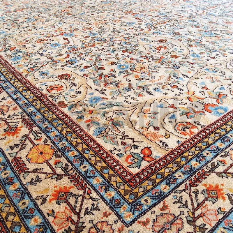TAPPETO RETT 260X330 FRANGE DECORO FLOREALE GEOMETRICO | Mercatino dell'Usato San maurizio canavese 5