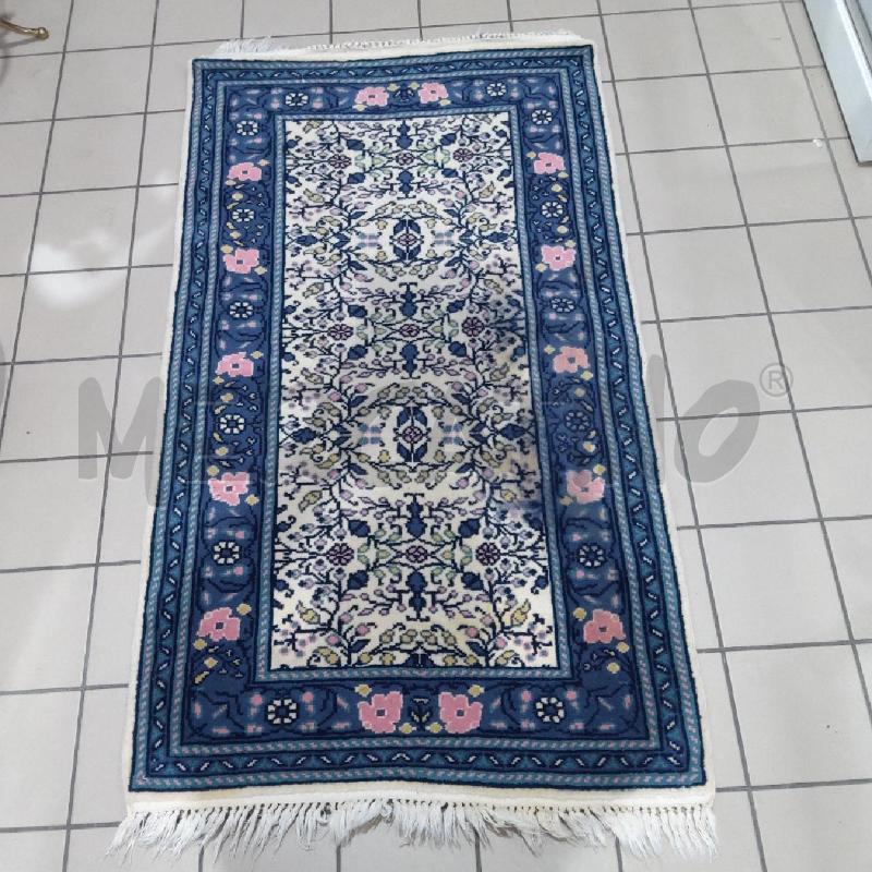 TAPPETO TUNISIA 154X90 VIOLETTO FIORI ROSA | Mercatino dell'Usato San maurizio canavese 1
