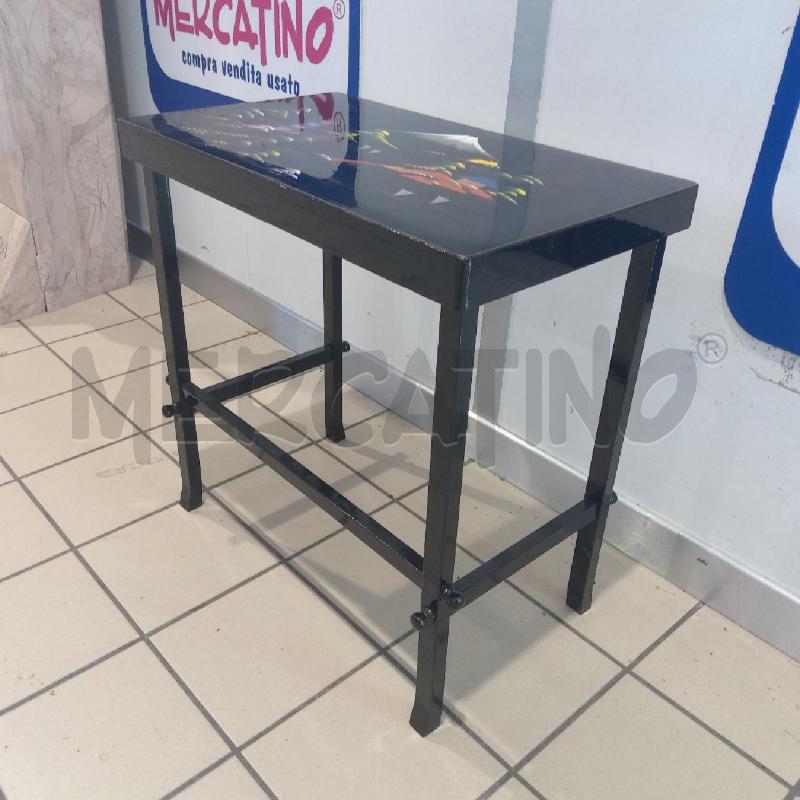 TAVOLINETTO LEGNO LACCATO NERO ORIENTALE | Mercatino dell'Usato San maurizio canavese 5