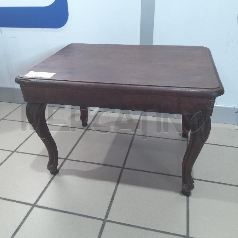 TAVOLINO LEGNO BASSO GAMBE CABRIOLE | Mercatino dell'Usato San maurizio canavese 2