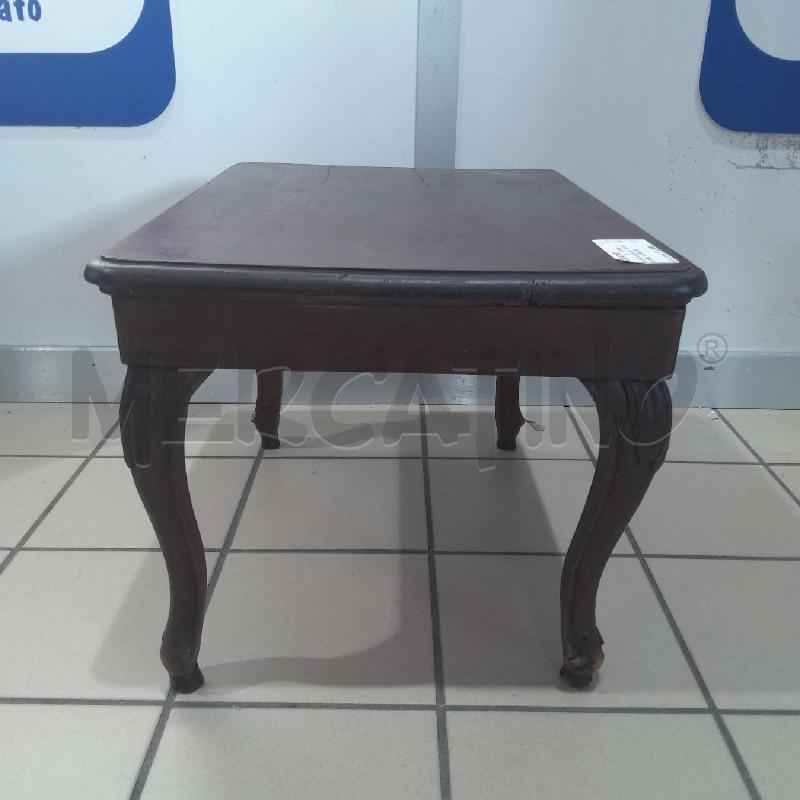 TAVOLINO LEGNO BASSO GAMBE CABRIOLE | Mercatino dell'Usato San maurizio canavese 4