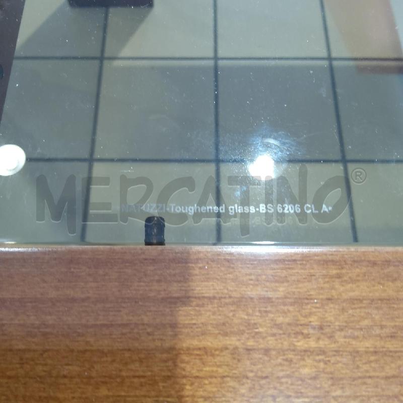 TAVOLINO NATUZZI BASSO QUAD LEGNO VETRO CENTRALE FUMÈ | Mercatino dell'Usato San maurizio canavese 3