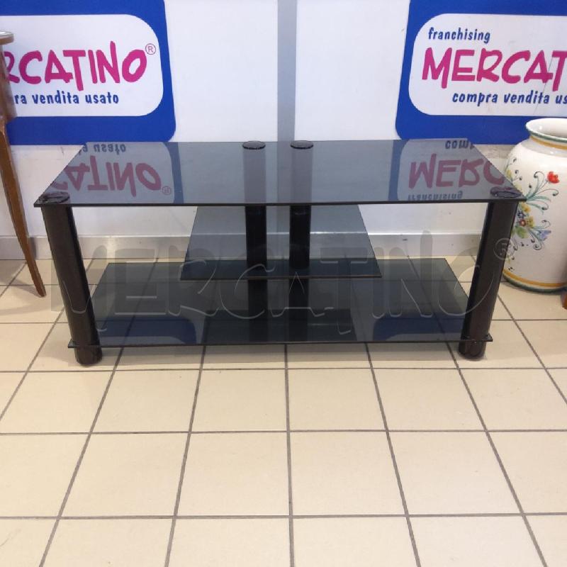 TAVOLINO RETT 3 PIANI VETRO FUME' | Mercatino dell'Usato San maurizio canavese 1