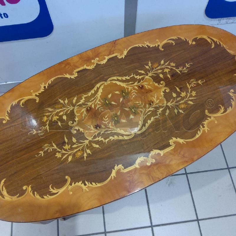 TAVOLINO SALOTTO OVALE CABRIOLE STAMPA | Mercatino dell'Usato San maurizio canavese 4
