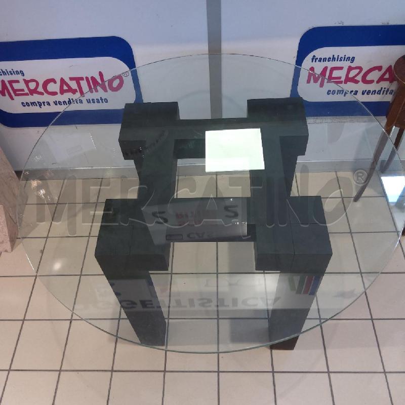 TAVOLO ROTONDO PIANO VETRO BASE VENGE' | Mercatino dell'Usato San maurizio canavese 2
