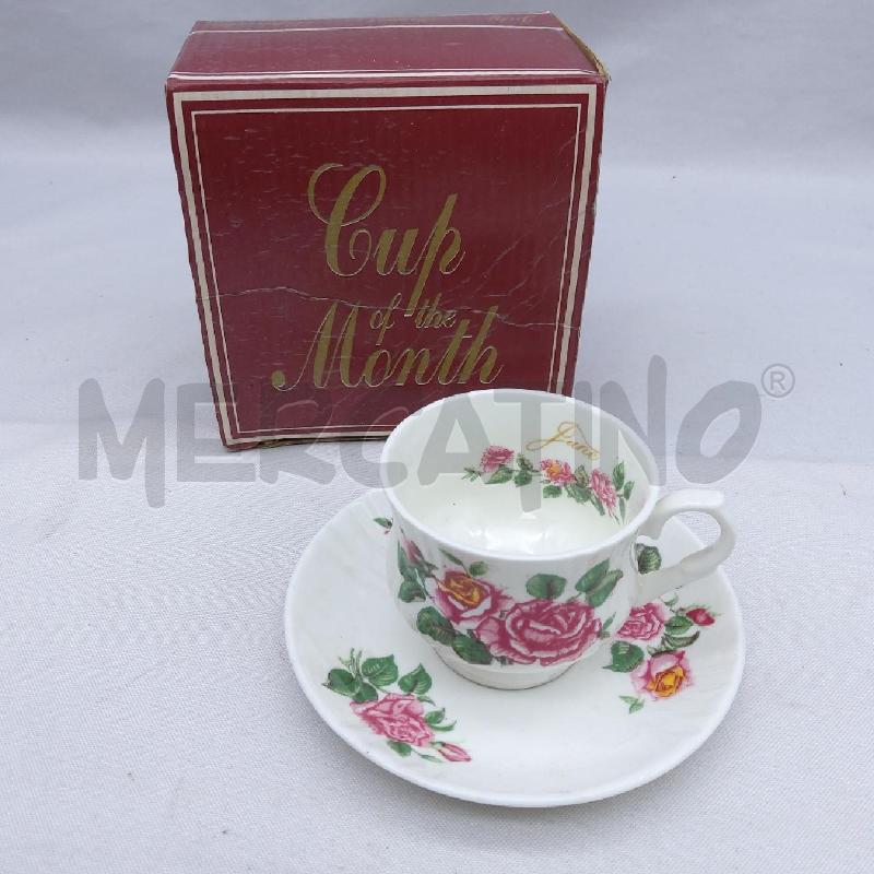TAZZA + PIATTINO  ROYAL GARDEN JUNE+ SCATOLA | Mercatino dell'Usato San maurizio canavese 1