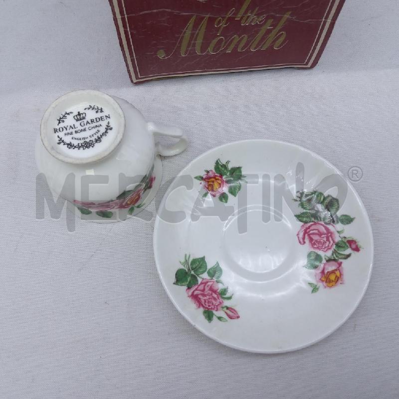 TAZZA + PIATTINO  ROYAL GARDEN JUNE+ SCATOLA | Mercatino dell'Usato San maurizio canavese 3