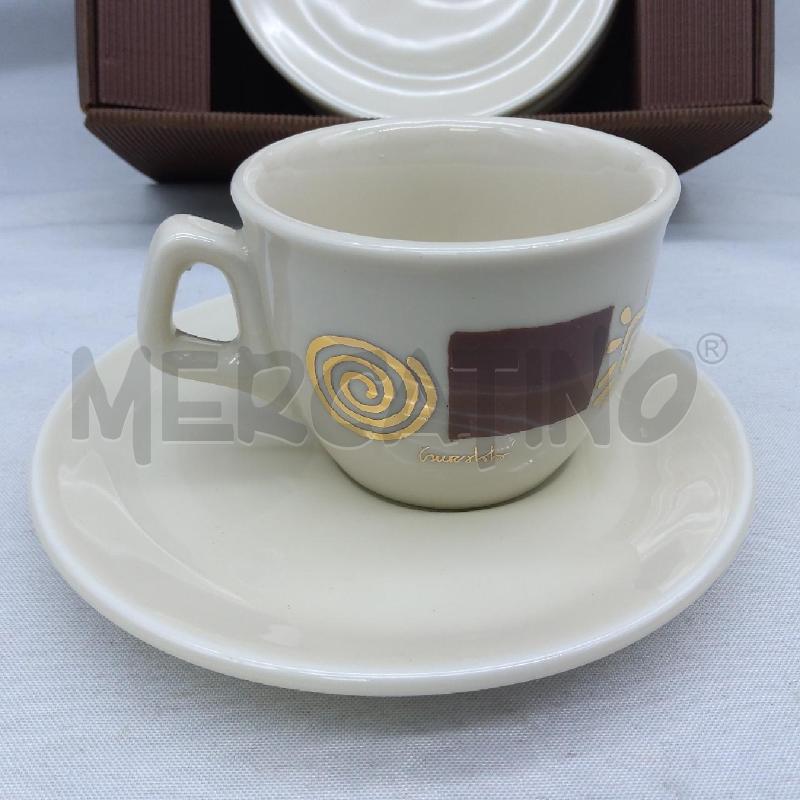TAZZE CAPPUCCINO PZ. 6 SOLE ORO + PIATTINI  | Mercatino dell'Usato San maurizio canavese 2