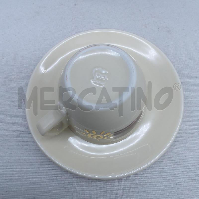 TAZZE CAPPUCCINO PZ. 6 SOLE ORO + PIATTINI  | Mercatino dell'Usato San maurizio canavese 4