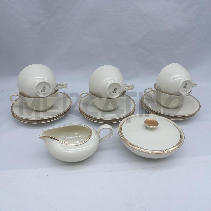 TAZZE PZ. 6 BAVARIA CREMA RIGA ORO + PIATT | Mercatino dell'Usato San maurizio canavese 1