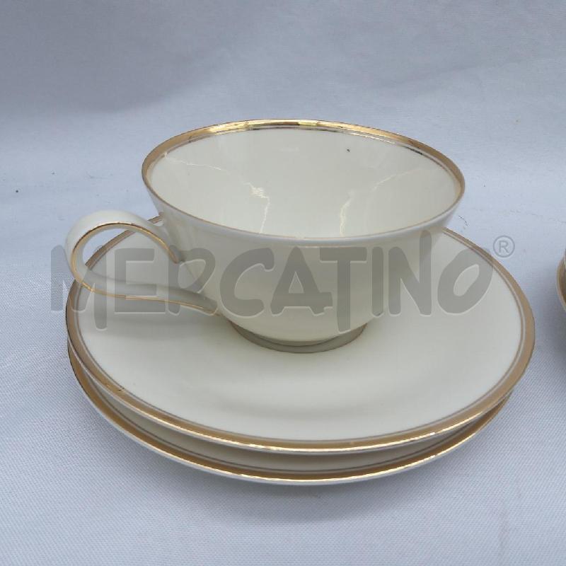 TAZZE PZ. 6 BAVARIA CREMA RIGA ORO + PIATT | Mercatino dell'Usato San maurizio canavese 3