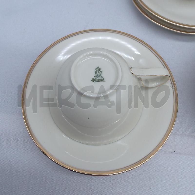 TAZZE PZ. 6 BAVARIA CREMA RIGA ORO + PIATT | Mercatino dell'Usato San maurizio canavese 4