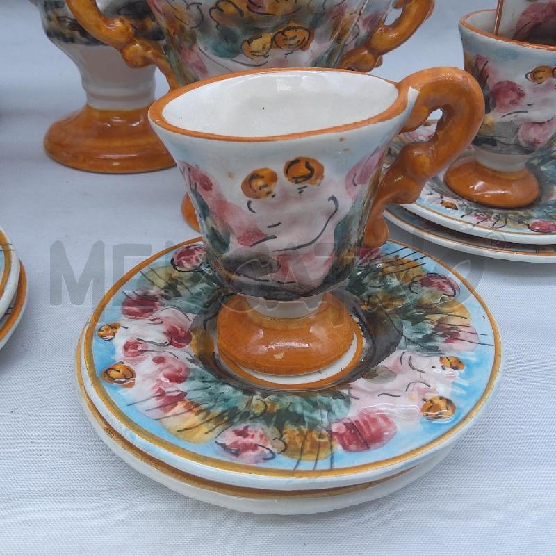 TAZZINE PZ 12 CAPODIMONTE PUTTI SU ARANCIONE | Mercatino dell'Usato San maurizio canavese 2