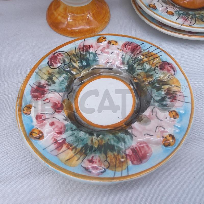 TAZZINE PZ 12 CAPODIMONTE PUTTI SU ARANCIONE | Mercatino dell'Usato San maurizio canavese 3