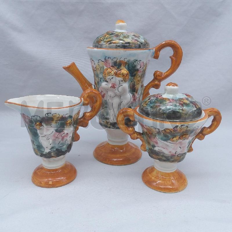TAZZINE PZ 12 CAPODIMONTE PUTTI SU ARANCIONE | Mercatino dell'Usato San maurizio canavese 4