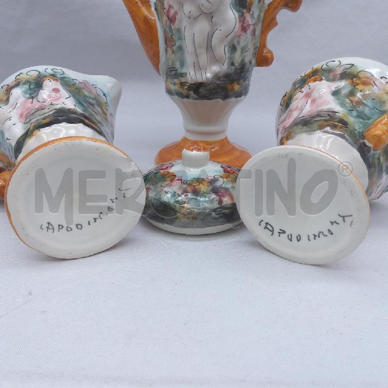 TAZZINE PZ 12 CAPODIMONTE PUTTI SU ARANCIONE | Mercatino dell'Usato San maurizio canavese 5