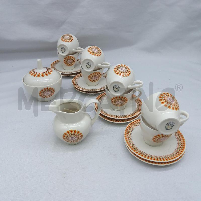 TAZZINE PZ 8 ROYAL DECORO MANDALA ARANCIO  | Mercatino dell'Usato San maurizio canavese 1