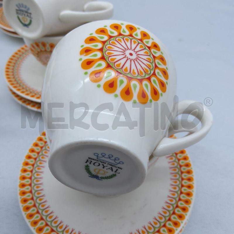 TAZZINE PZ 8 ROYAL DECORO MANDALA ARANCIO  | Mercatino dell'Usato San maurizio canavese 2
