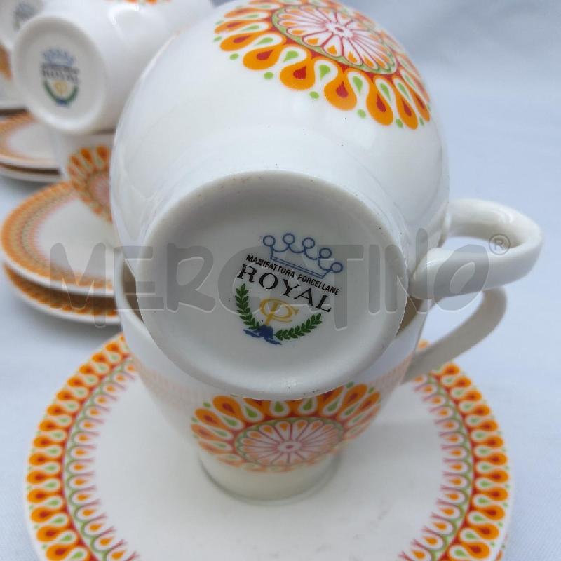 TAZZINE PZ 8 ROYAL DECORO MANDALA ARANCIO  | Mercatino dell'Usato San maurizio canavese 3