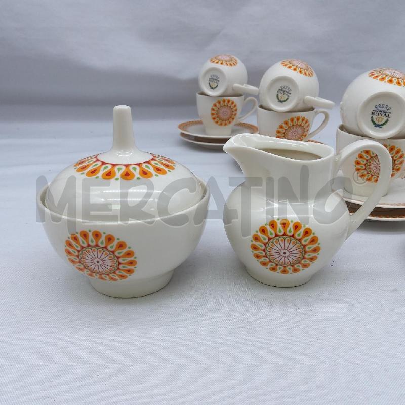 TAZZINE PZ 8 ROYAL DECORO MANDALA ARANCIO  | Mercatino dell'Usato San maurizio canavese 4