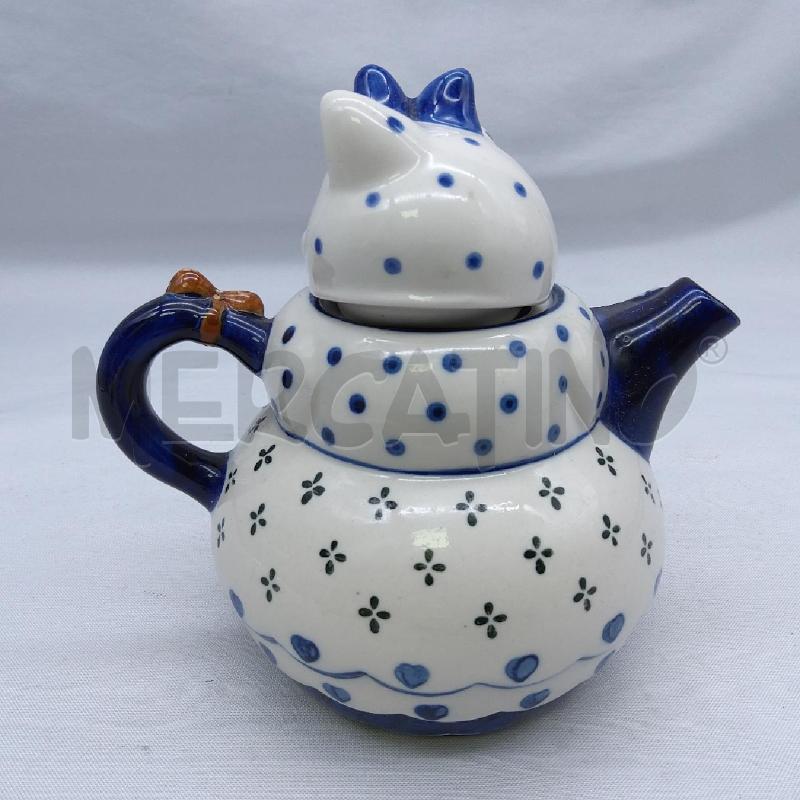 TEIERA CERAMICA WART GATTINA CON VIOLINO | Mercatino dell'Usato San maurizio canavese 2