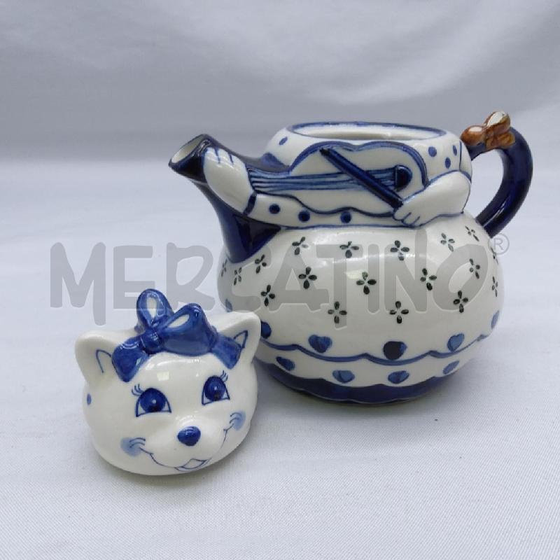 TEIERA CERAMICA WART GATTINA CON VIOLINO | Mercatino dell'Usato San maurizio canavese 3