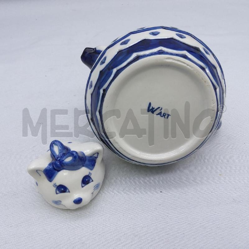 TEIERA CERAMICA WART GATTINA CON VIOLINO | Mercatino dell'Usato San maurizio canavese 4