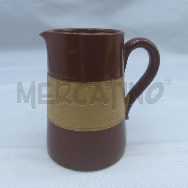 TEIERA +BOCCALE CERAMICA INGLESE MARRONE FASCIA BEIGE | Mercatino dell'Usato San maurizio canavese 3