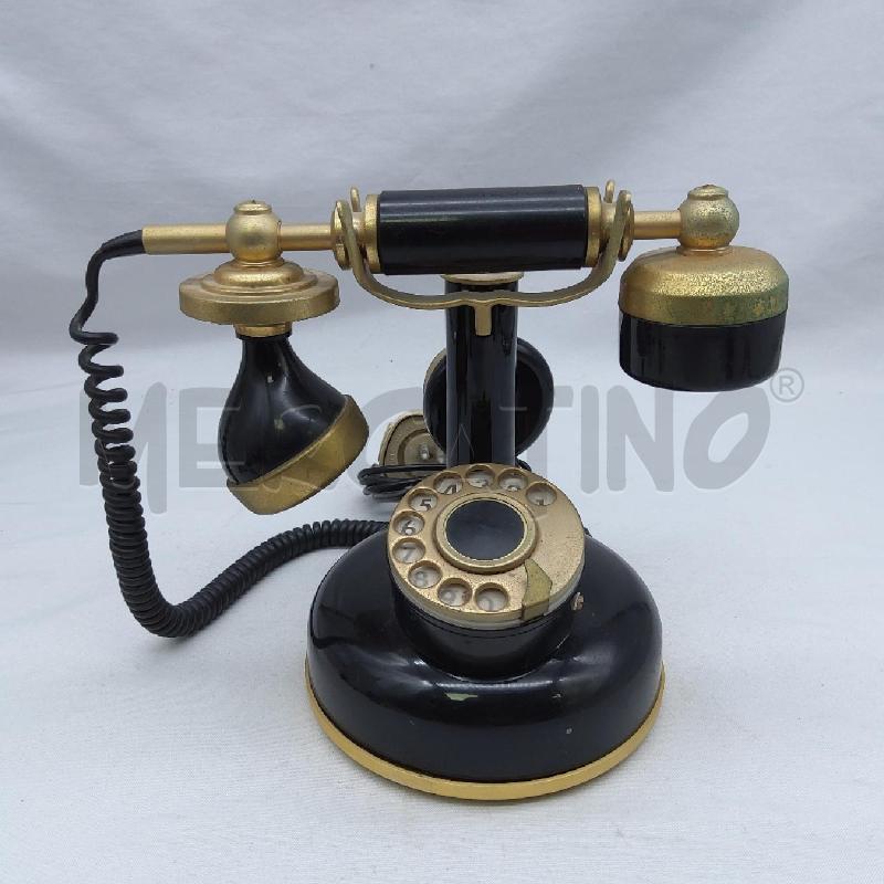 TELEFONO VINTAGE NERO / OTTONE | Mercatino dell'Usato San maurizio canavese 1