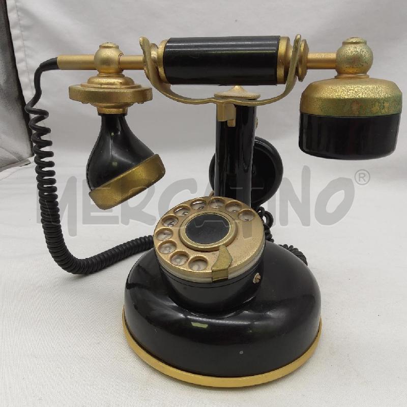 TELEFONO VINTAGE NERO / OTTONE | Mercatino dell'Usato San maurizio canavese 2