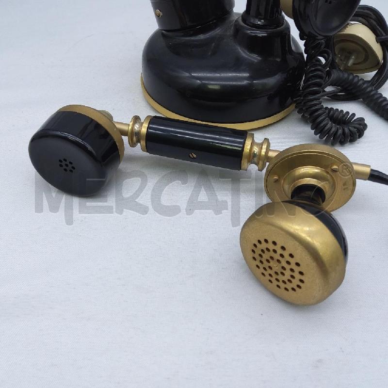 TELEFONO VINTAGE NERO / OTTONE | Mercatino dell'Usato San maurizio canavese 4