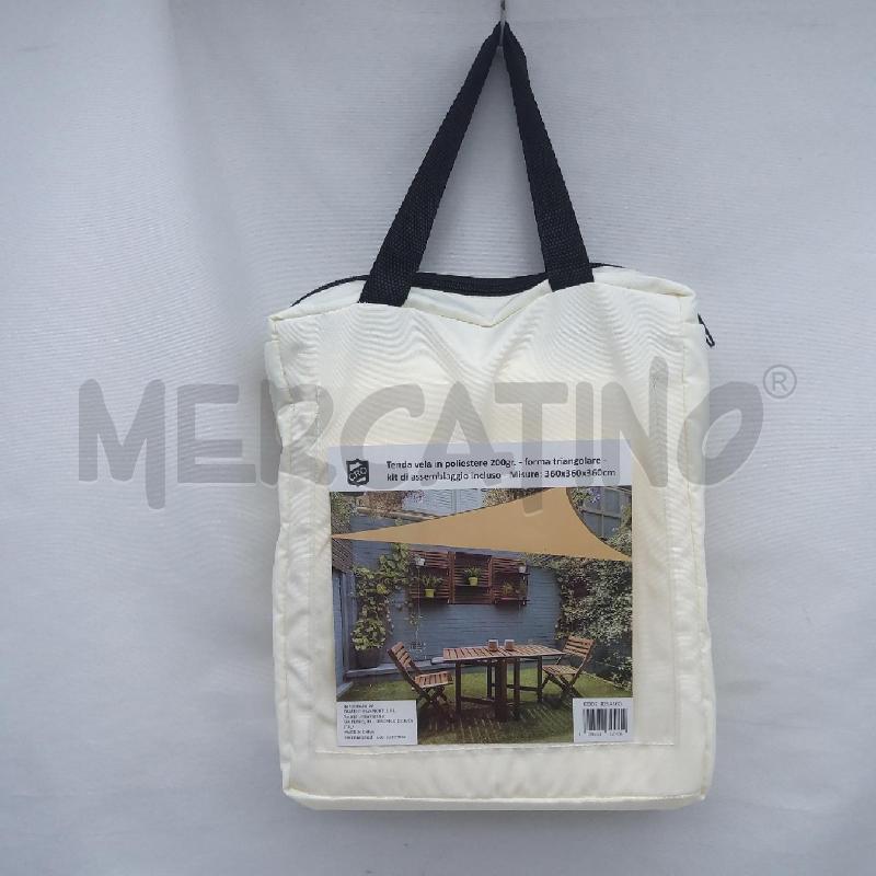 TENDA VELA TRIANGOLARE CREMA | Mercatino dell'Usato San maurizio canavese 3