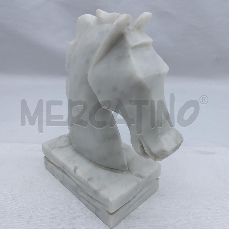 TESTA CAVALLO MARMO BASE RETTANGOLARE | Mercatino dell'Usato San maurizio canavese 4