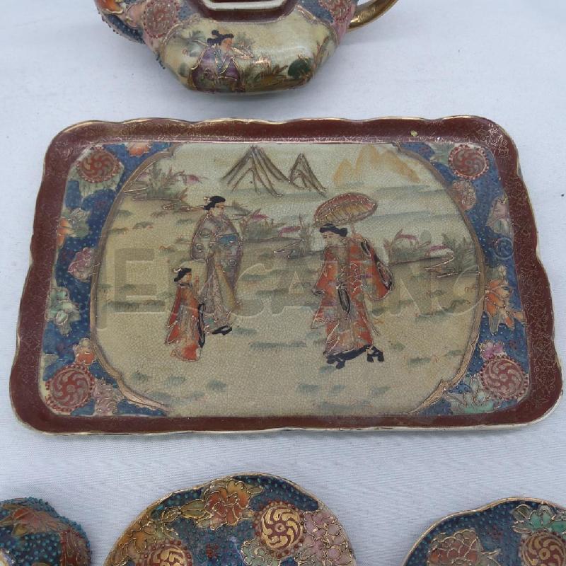 TETE A TETE STILE SATSUMA DECORO ORIENTALE | Mercatino dell'Usato San maurizio canavese 3