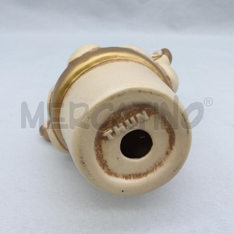 THUN PORTACANDELA VASETTO UCCELLINI CREMA ORO | Mercatino dell'Usato San maurizio canavese 3