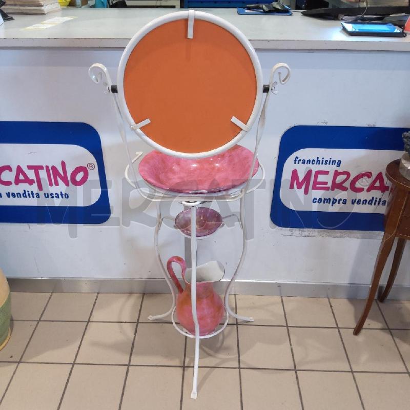 TOILETTE FERRO BATTUTO BCO CERAMICHE ROSA MARMOTIZZATO | Mercatino dell'Usato San maurizio canavese 4