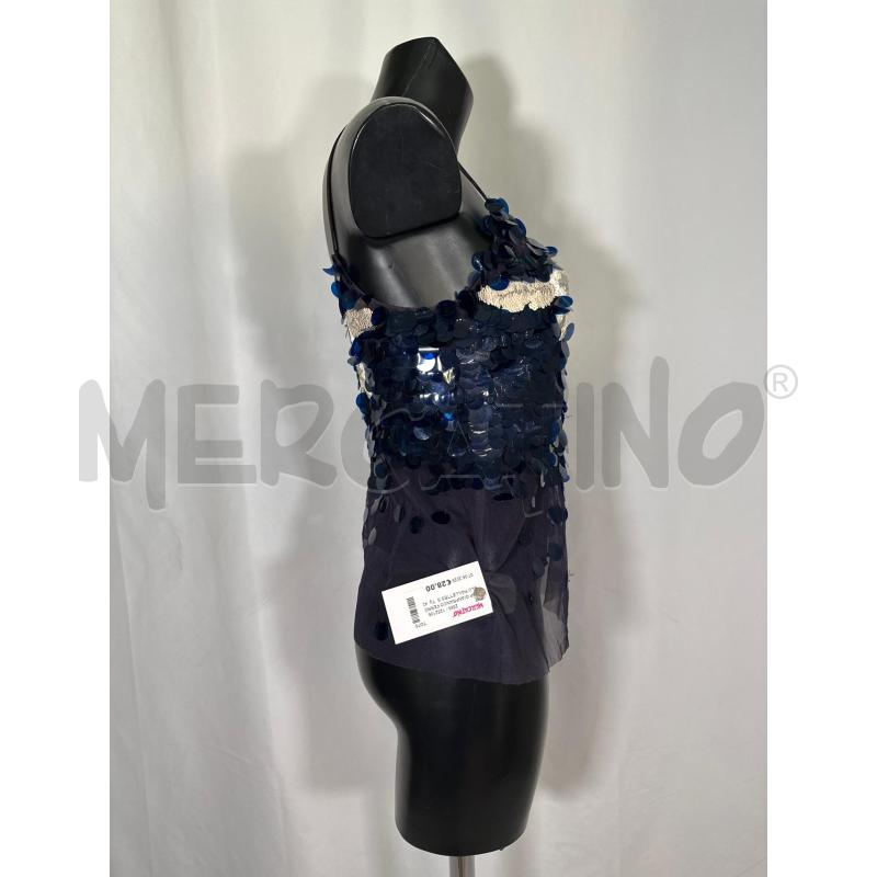 TOP GIANFRANCO FERRÈ BLU PAILLETTES STELLE MARINE  | Mercatino dell'Usato San maurizio canavese 2