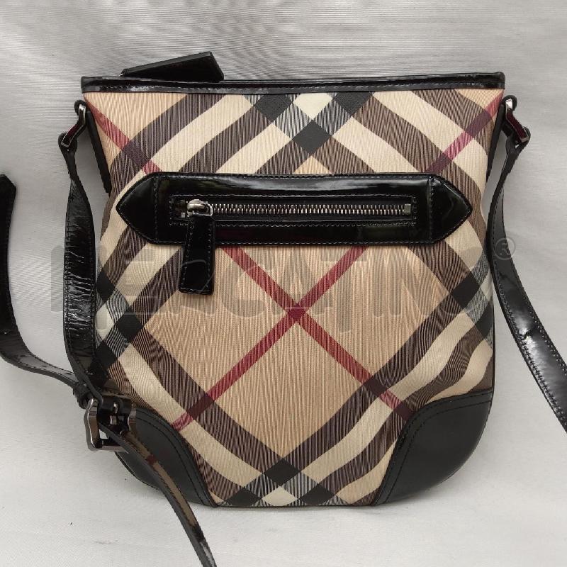 TRACOLLA DONNA BURBERRY INSERTI VERNICE NERO  | Mercatino dell'Usato San maurizio canavese 2