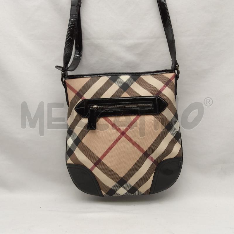 TRACOLLA DONNA BURBERRY INSERTI VERNICE NERO  | Mercatino dell'Usato San maurizio canavese 4