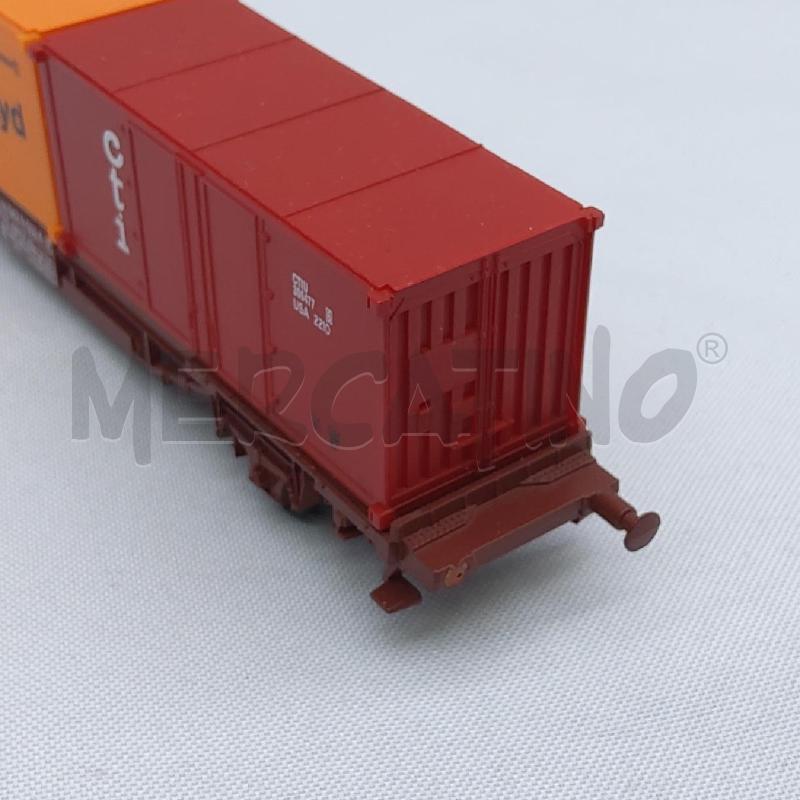 TRENINO VAGONE PORTA CONTEINER H0 HAPAG | Mercatino dell'Usato San maurizio canavese 3
