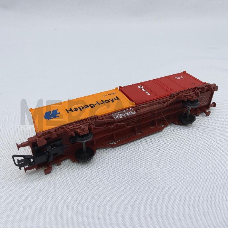 TRENINO VAGONE PORTA CONTEINER H0 HAPAG | Mercatino dell'Usato San maurizio canavese 4