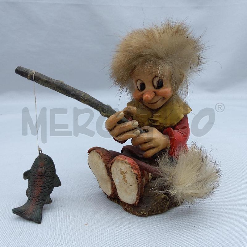 TROLL PESCATORE VESTITO ROSSO | Mercatino dell'Usato San maurizio canavese 4