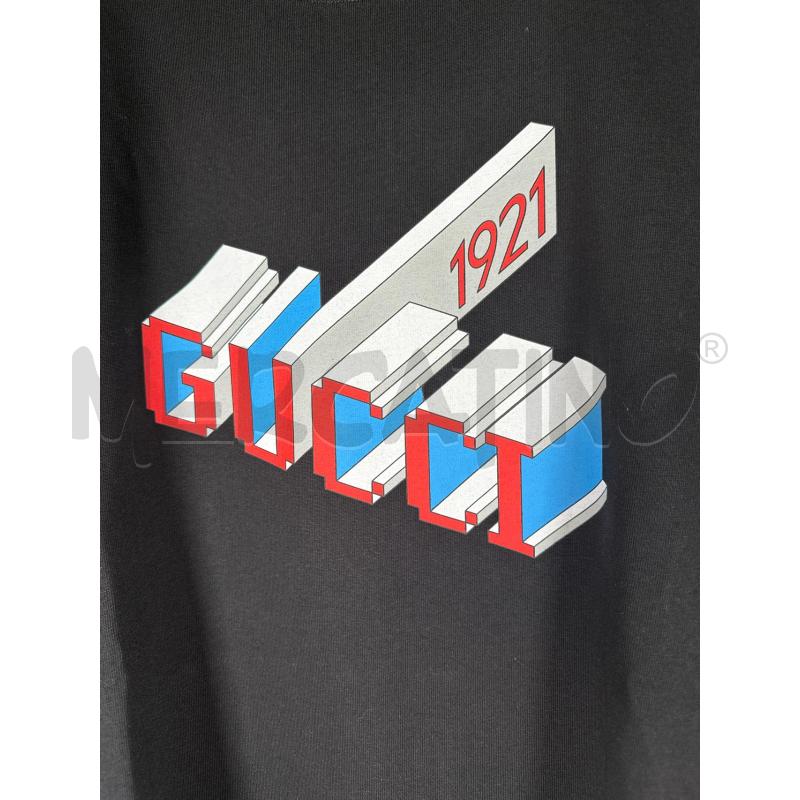 T SHIRT UOMO GUCCI NERO BRICK 1921  | Mercatino dell'Usato San maurizio canavese 4