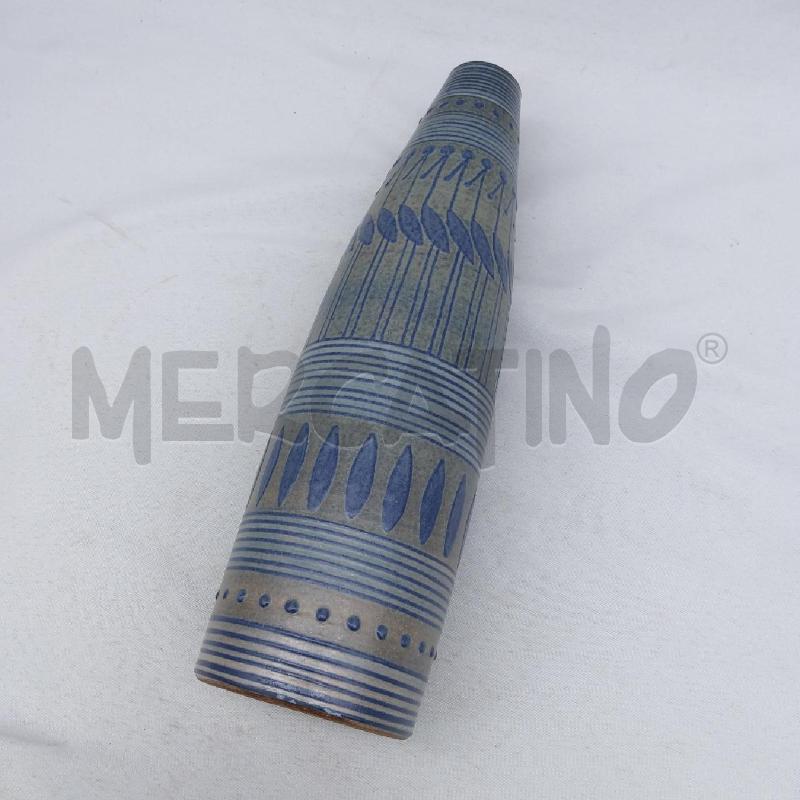 VASO CERAMICA 5 70 A BOTTIGLIA BLU UCCELLI STILIZZATI | Mercatino dell'Usato San maurizio canavese 4