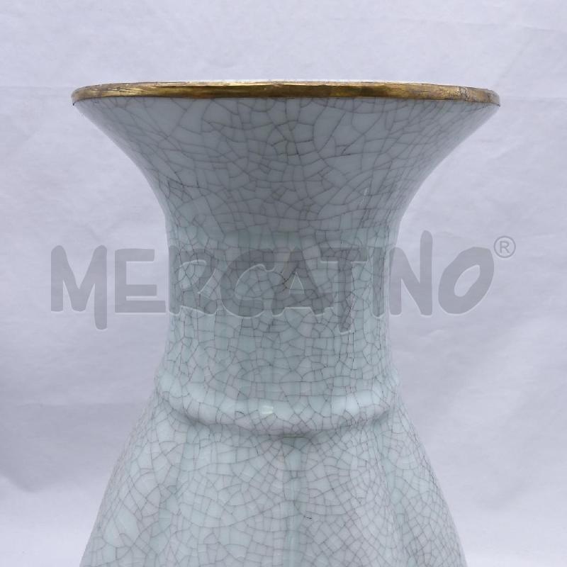 VASO CERAMICA GRIGIO H 38 EFFETTO CRAQUELE | Mercatino dell'Usato San maurizio canavese 2