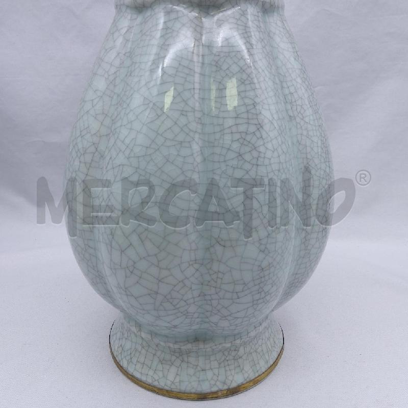 VASO CERAMICA GRIGIO H 38 EFFETTO CRAQUELE | Mercatino dell'Usato San maurizio canavese 3