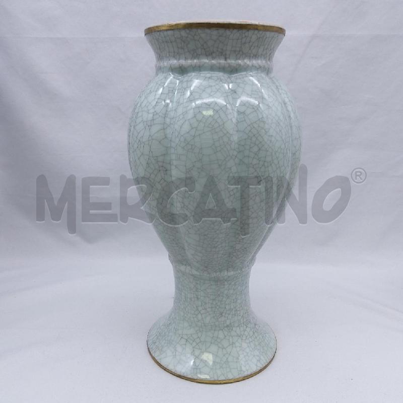 VASO CERAMICA GRIGIO H 38 EFFETTO CRAQUELE | Mercatino dell'Usato San maurizio canavese 4