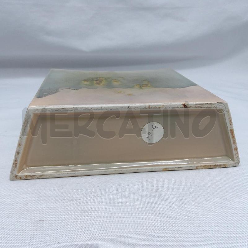 VASO RETTANGOLARE CURVO VERDE BEIGE SFUMATO | Mercatino dell'Usato San maurizio canavese 4